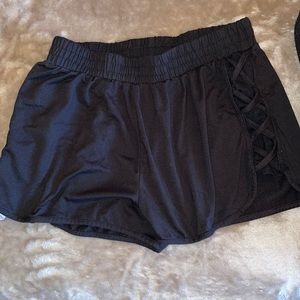 Soft Sleep/Workout Shorts Black & White Set of 2